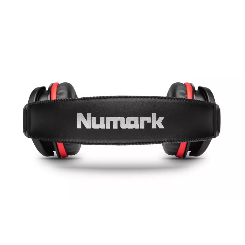Numark HF175 DJ-Kopfhörer - Over-Ear geschlossene Monitoring-Kopfhörer mit 40mm Neodym-Treibern, Wendelkabel, 3,5mm Klinke & 6,35mm Adapter