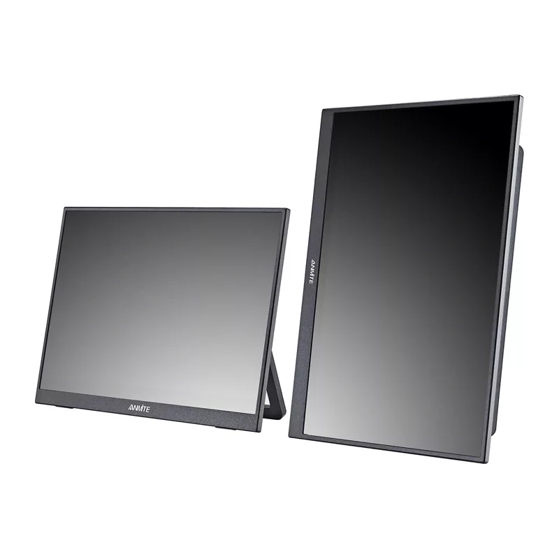 ANMITE A238W05 23,8 inch Tragbarer IPS-Monitor, Full HD, USB-C, Mini HDMI, eingebaute Lautsprecher