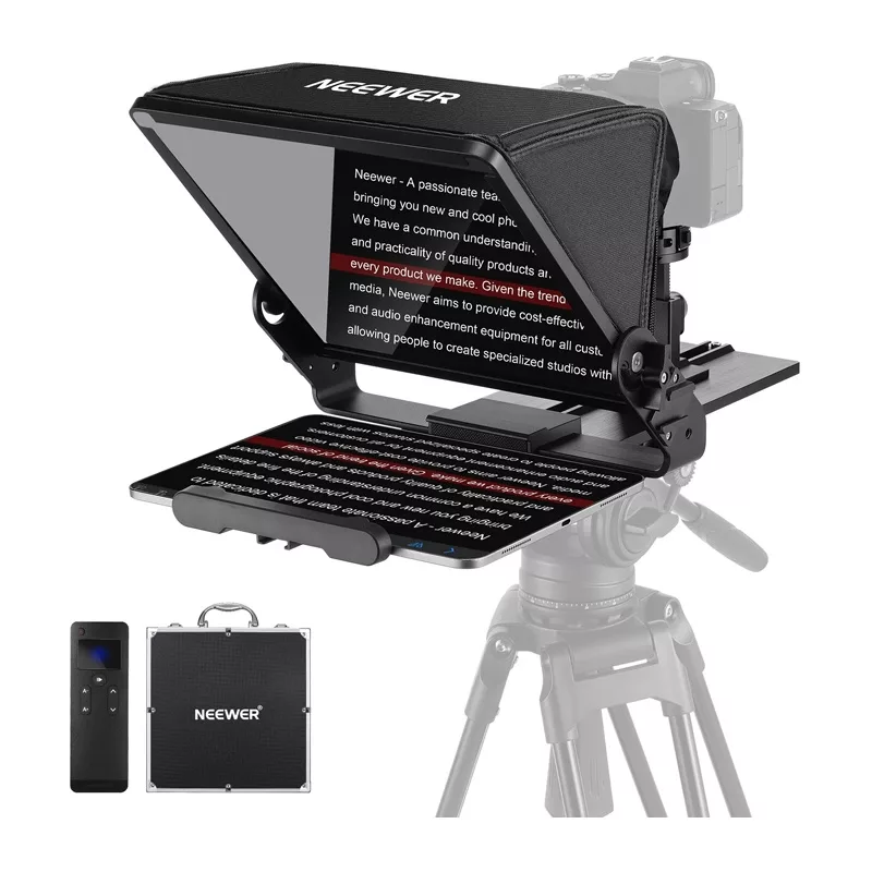 NEEWER X12 II Tablet-Stativhalterung - CNC-Aluminium, 7,9 inch-12,9 inch Tablet-Klemme, Arca-Swiss-Platte, Kaltgeräteschuh, 360° Drehung, Schwarz