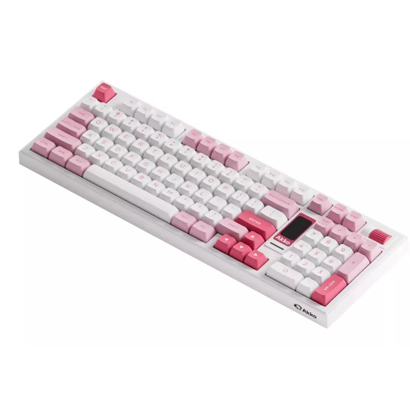 AKKO 5098B Prunus Lannesiana Mechanische Tastatur, 98 Tasten, Triple-Mode, Hot-Swappable, RGB, PBT ASA Keycaps
