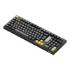 AKKO 5098B Mechanische Tastatur, 98 Tasten, Schwarz & Gold, Hot-Swappable, RGB, Triple Mode (USB-C/2.4GHz/Bluetooth 5.0), Akko CS Jelly White Lineare Switches, PBT ASA Keycaps, 3000mAh
