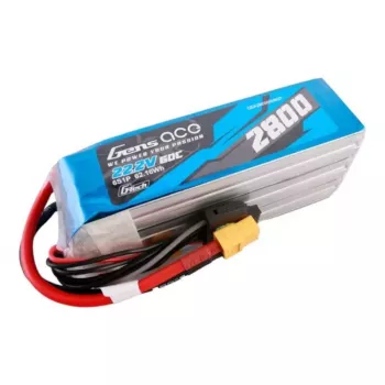 Gens ace G-Tech 2800mAh 22.2V 60C 6S1P LiPo Akkupack mit XT60 Stecker