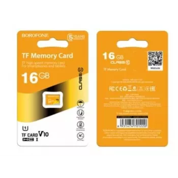 Borofone MicroSD-Speicherkarte 16 GB SDHC Class 10 85 MB/s