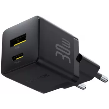 Baseus Palm 30W USB-C USB-A Ladegerät Schwarz