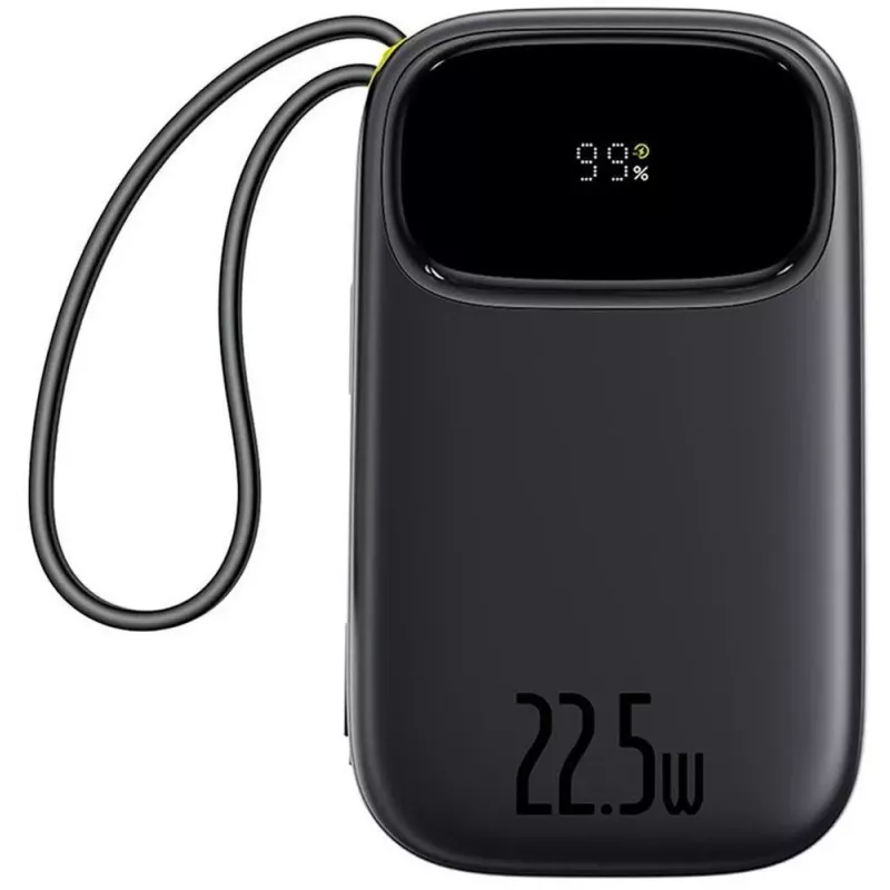 Baseus EnerFill FC31 20000 mAh 22.5W USB-C + Lightning Power Bank Schwarz
