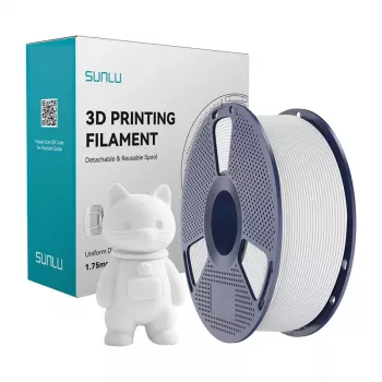 SUNLU PLA Matte Filament (Weiß) 1,75 mm 1 kg