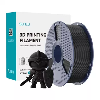 SUNLU PLA+ Filament 1,75 mm Schwarz 1 kg