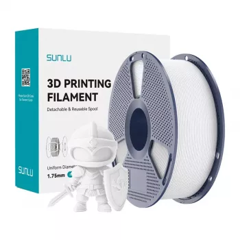 SUNLU PLA+ Filament 1,75 mm Weiß 1 kg