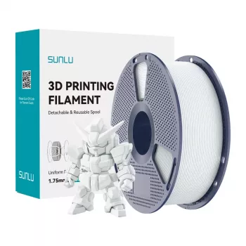 SUNLU PLA+ 2.0 Filament 1,75mm Keramikweiß 1kg