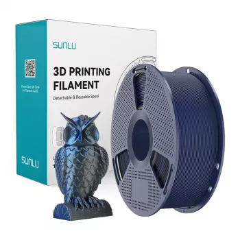 SUNLU PLA+ Silk Dual Color Filament 1,75mm Schwarz und Blau 1kg