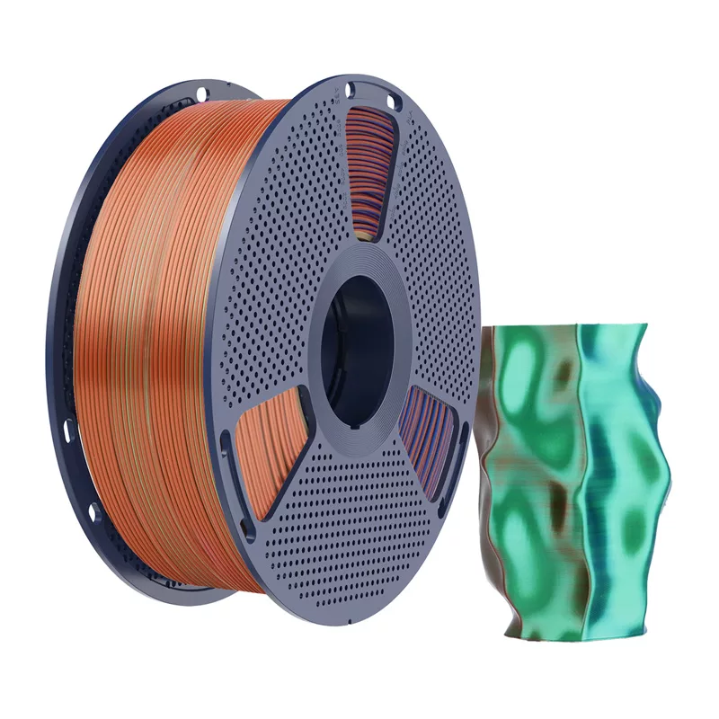 SUNLU PLA+ Silk Tri-Color Filament 1,75mm Orange Blau Grün 1kg