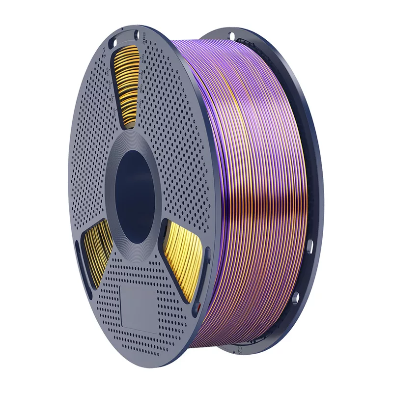 SUNLU PLA+ Silk Tri-Color Filament 1,75 mm 1 kg Schwarz Gold Lila