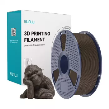 SUNLU Wood Filament (Walnut) 1,75 mm 0,8 kg Wood PLA Composite