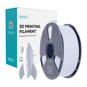 Sunlu High-Speed PLA Filament - Weiß 1,75 mm 1 kg