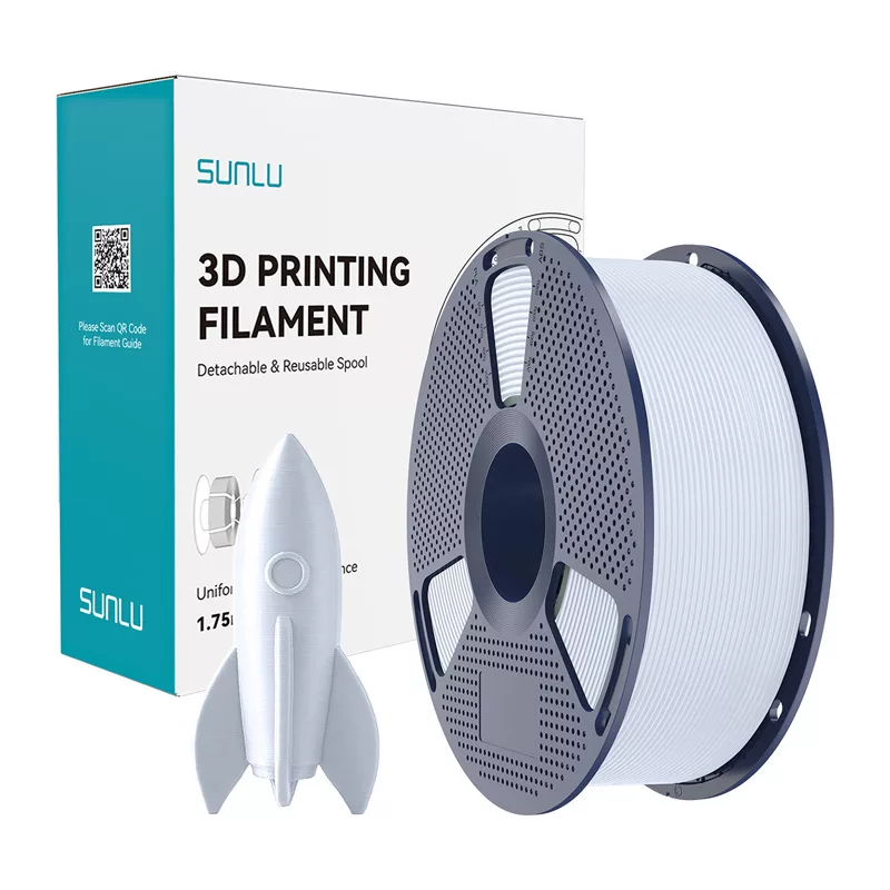 Sunlu High-Speed PLA Filament - Weiß 1,75 mm 1 kg