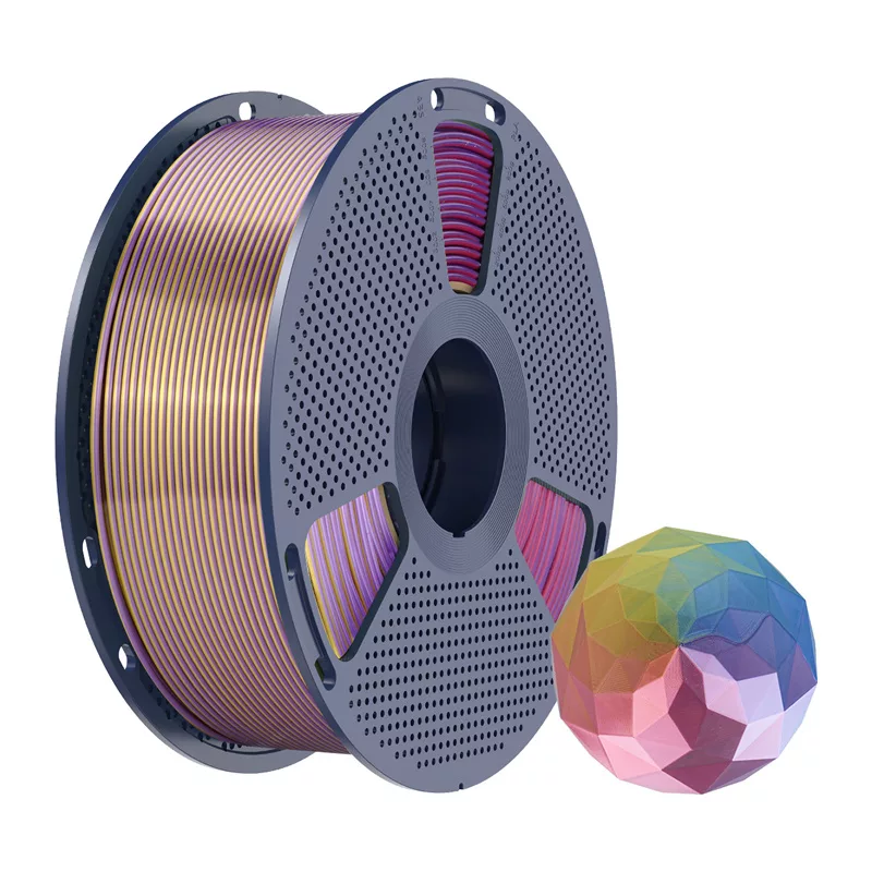 SUNLU PLA+ Silk Forth-Color Filament 1.75mm Blau-Lila-Rot-Gold 1kg