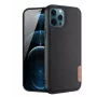Dux Ducis Fino Case für Apple iPhone 12 Pro Max, Nylon-Material, Schwarz