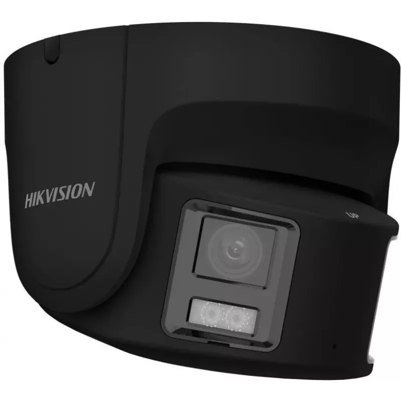 Hikvision DS-2CD2387G2P-LSU/SL(4mm)(C)/BLACK 8MP AcuSense Turret IP Kamera mit Weißlicht, Blitzlicht, akustischer Warnung, integriertem Mikrofon/Lautsprecher, PoE