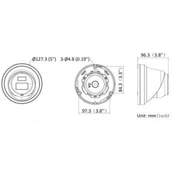 Hikvision DS-2CD23123G2-LIS2UY/SL(2.8mm) 12MP IP-Kamera, Schwarz
