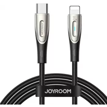 Joyroom Star-Light Series SA27-CL3 USB-C auf Lightning Kabel 30W 1,2m Schwarz