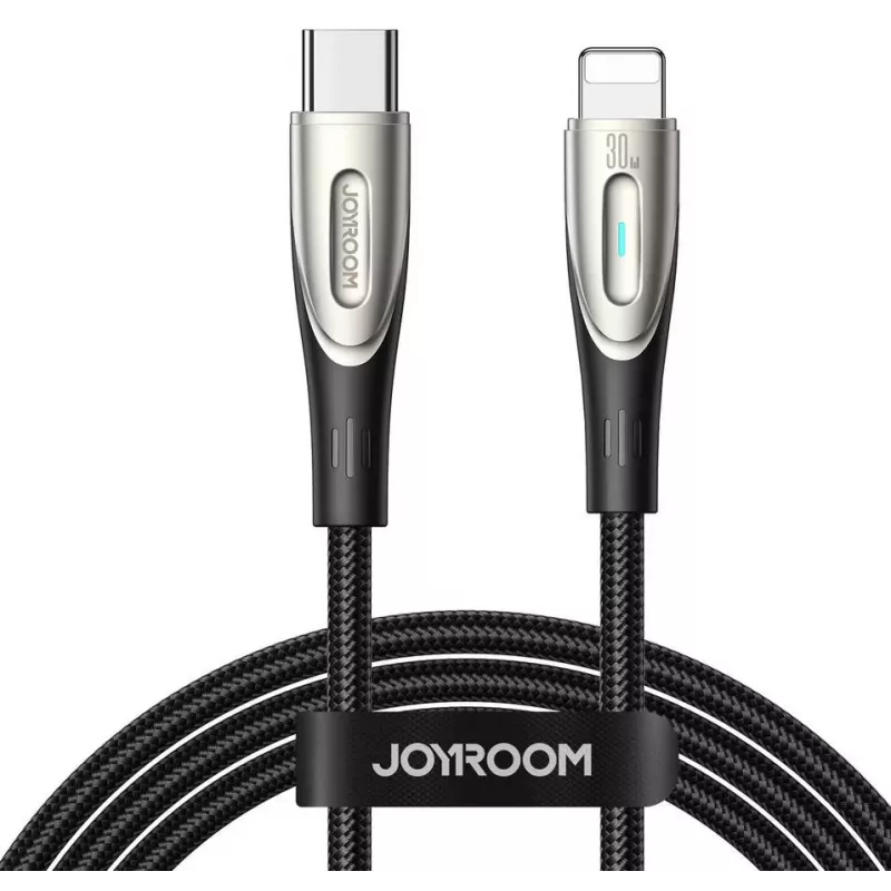 Joyroom Star-Light Series SA27-CL3 USB-C auf Lightning Kabel 30W 1,2m Schwarz