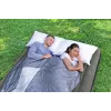 Bestway Pavillo Inflatable Airbed Queen 203x152x25 cm mit integrierter Fußpumpe, geflockter Oberseite, Coil-Beam-Konstruktion, Grau/Blau