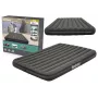 Bestway Pavillo Inflatable Airbed Queen 203x152x25 cm mit integrierter Fußpumpe, geflockter Oberseite, Coil-Beam-Konstruktion, Grau/Blau
