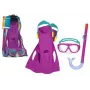 Bestway Tauchset Maske, Schnorchel, Flossen Pink 25019