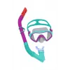 Bestway 25046 Junior Schnorchelset Pink Maske, Flossen, Schnorchel für Kinder 3-6 Jahre