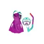Bestway 25046 Junior Schnorchelset Pink Maske, Flossen, Schnorchel für Kinder 3-6 Jahre