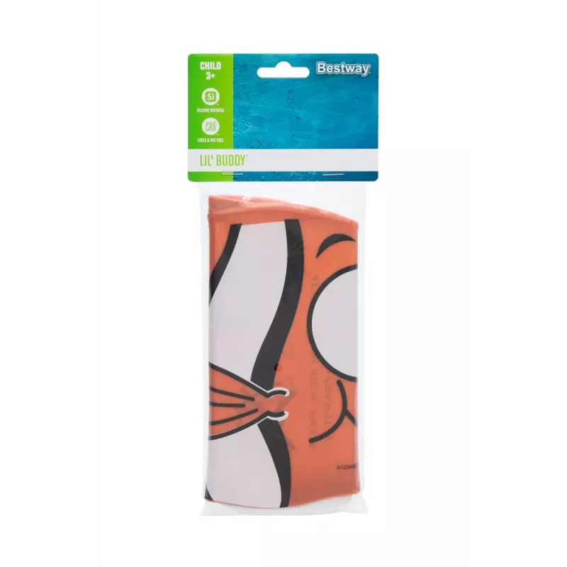 Bestway Hydro-Swim Silikon-Badekappe Orange Fisch für Kinder