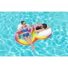 Doppelter aufblasbarer Schwimmring 186 x 116 cm Regenbogen Bestway 43648
