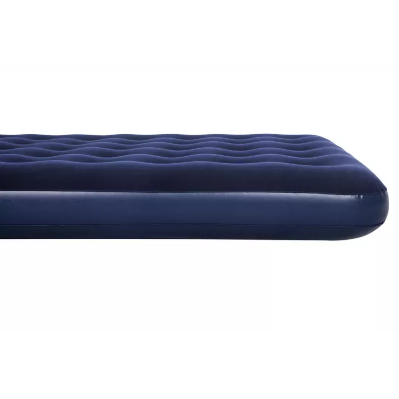 Bestway Luftmatratze 191 x 137 x 22 cm Doppel Flocked Top Coil Beam Blau/Grau 67002