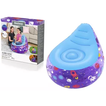 Kosmos LED Inflatable Chair 72 x 72 x 64 cm Bestway 75122 Lila