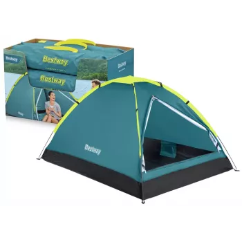 Bestway 68084 Tourist Tent 145 x 205 x 100 cm Doppelkuppelzelt 2 Personen Grün/Grau