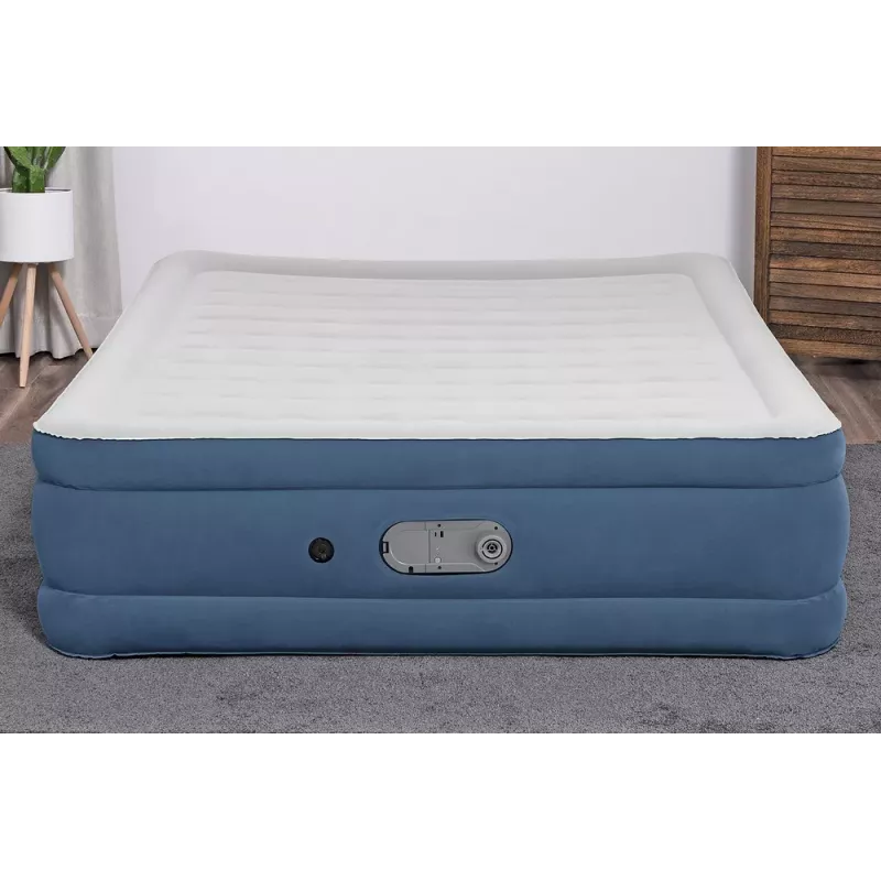 Bestway 67624 Luftmatratze 203 x 152 x 46 cm Queensize mit integrierter AC-Pumpe