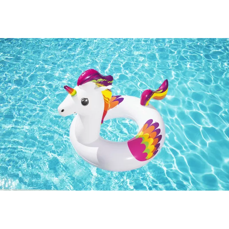 Bestway Aufblasbarer Einhorn-Schwimmring 119 x 91 cm