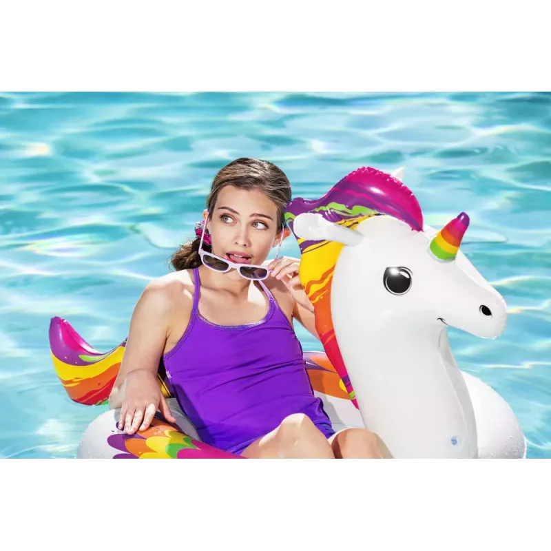 Bestway Aufblasbarer Einhorn-Schwimmring 119 x 91 cm