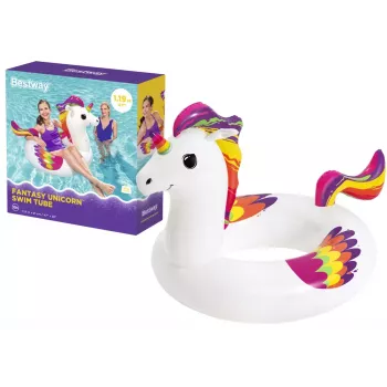 Bestway Aufblasbarer Einhorn-Schwimmring 119 x 91 cm