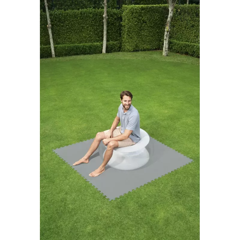 Bestway Flowclear Schaumstoffmatte für Schwimmbecken 50 x 50 cm 8er-Pack Blau