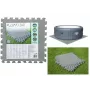 Bestway Flowclear Schaumstoffmatte für Schwimmbecken 50 x 50 cm 8er-Pack Blau