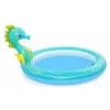 Bestway 53114 Aufblasbares Aquarium-Wasserspielcenter mit Rutsche, 239 x 206 x 86 cm
