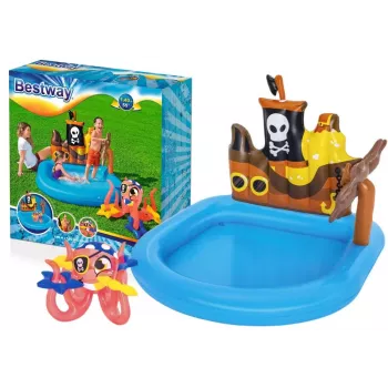 Bestway 52211 Aufblasbarer Spielplatz für Kinder 140 x 130 x 104 cm
