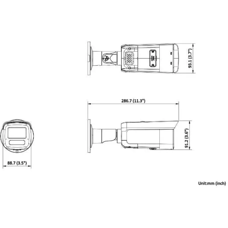 Hikvision DS-2CD2T86G2H-IS2U/SL(2.8mm) 8MP Bullet IP Kamera mit AcuSense, Blitzlicht und Audioalarm