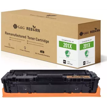 G&G GG-PH201XQNEFBK Kompatible Tonerkartusche Schwarz (HP 201X / CF400X) - 2800 Seiten