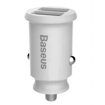 Baseus Rain Car Charger Mini 2x USB 3.1A White (CCALL-ML02)