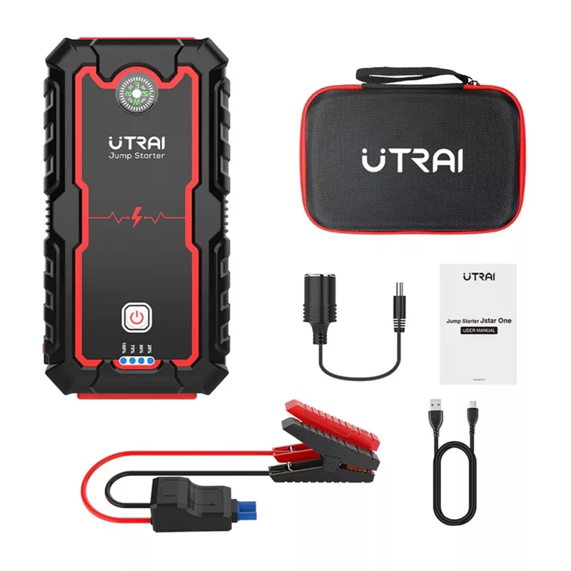 UTRAI JS One Car Starter 1600A Peak 16000mAh 12V Jump Starter mit LED-Taschenlampe