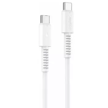 Yesido 60W USB-C auf USB-C PVC Datenkabel CA154 Weiß