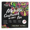 LEAN Set Metallic Nylon Dekorative Farbmarker 12 Stk.