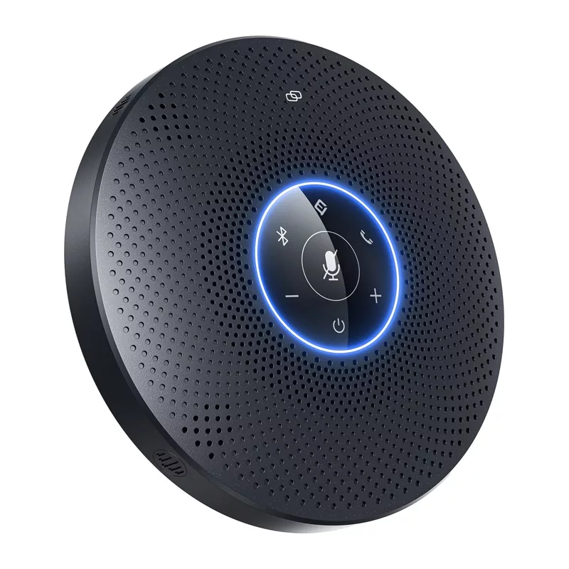 EMEET OfficeCore M2 Max Konferenzlautsprecher - 8-Mikrofon-Array, 360°-Erfassung, USB-C/Bluetooth 5.0, 24h Akku, Daisy Chain
